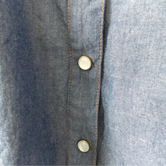 Chetta B Chambray Fit and Flare Dress - Picture 3 of 7